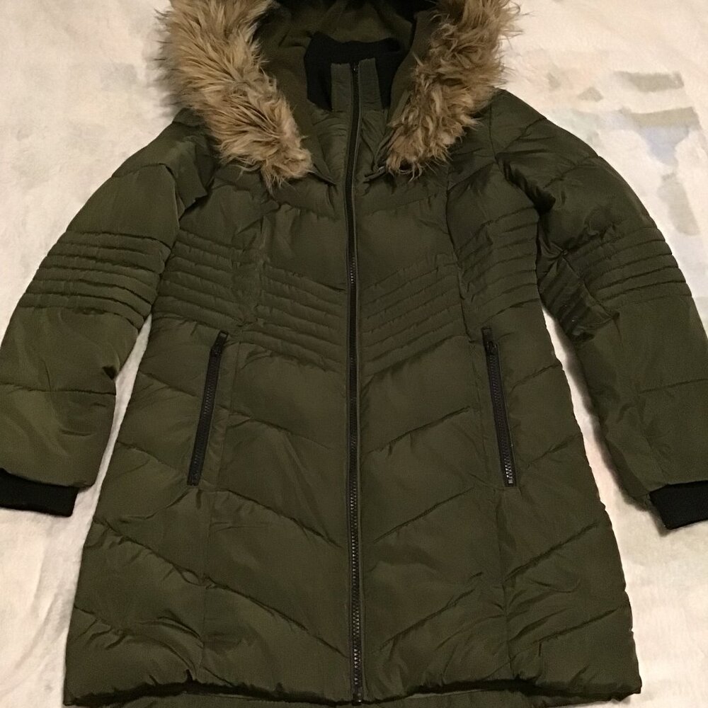 Diesel Green Fur rimmed winter jacket